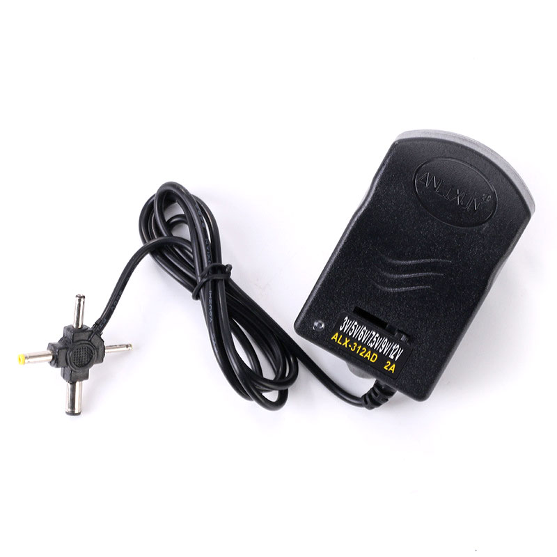 可调电源适配器2A 4头 英规